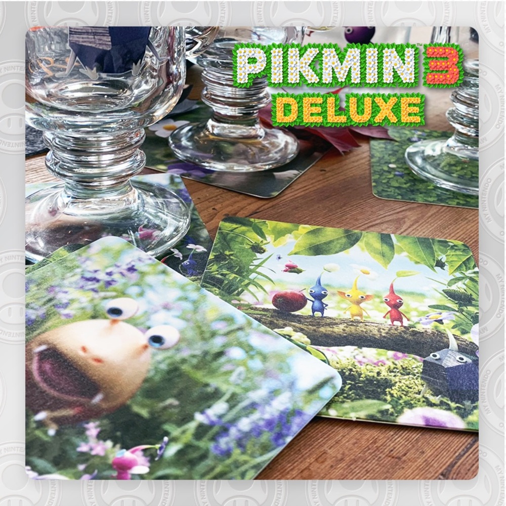 Pikmin 3 Deluxe Coasters.  Set of 4 Coasters